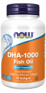 DHA-1000 Brain Support, Extra Strength - 90 Softgels Bottle Front