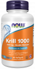 Krill, Double Strength 1000 mg Softgels Bottle Front