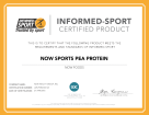 informed-Sport Certified Product NOW Sports Pea Protein