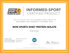 informed-Sport Certified Product NOW Sports Whey Protein Isolate