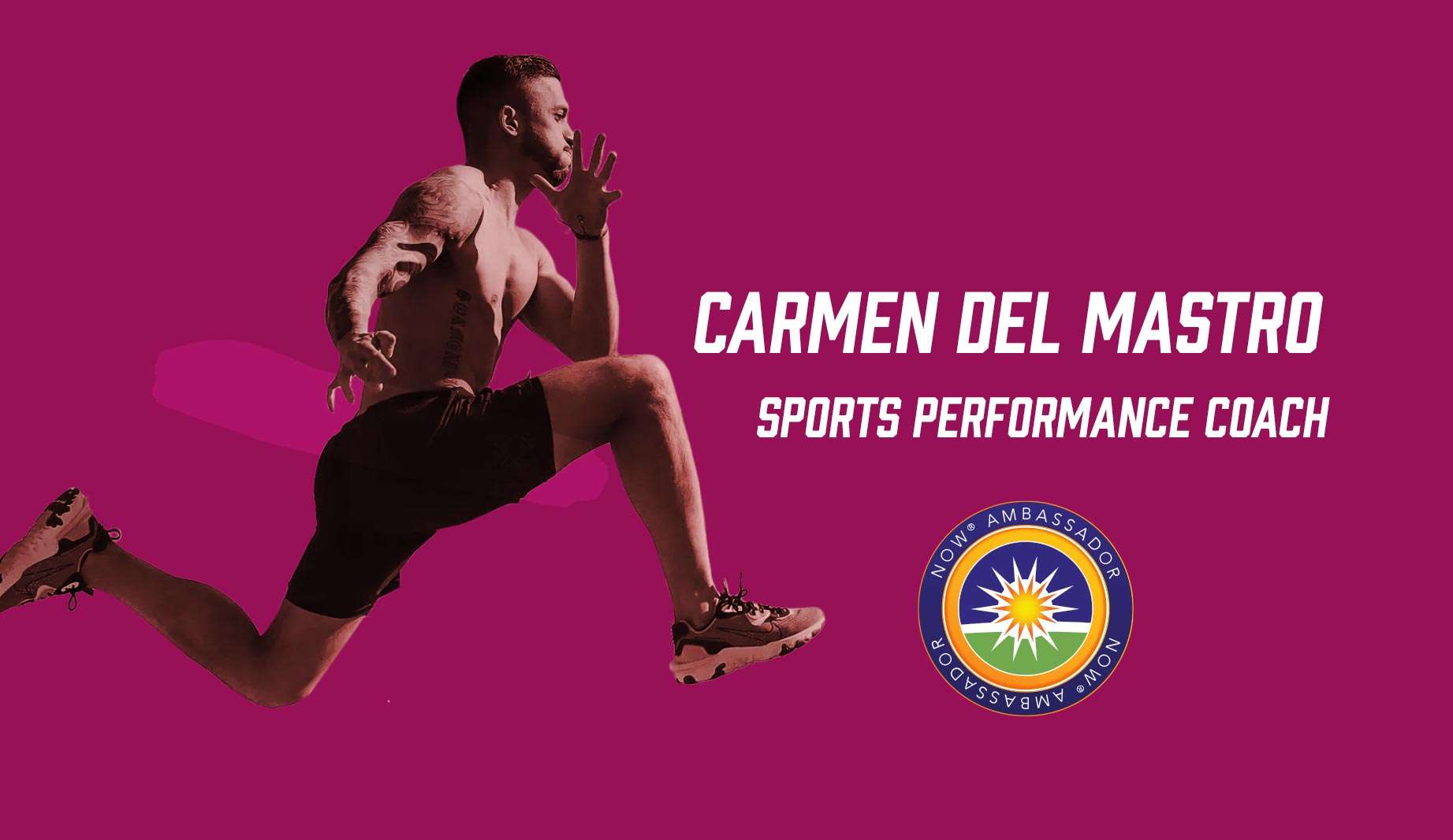 Carmen Del Mastro Sports Performance Coach NOW Ambassador. 