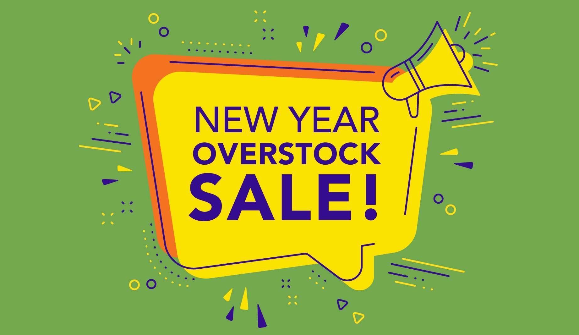 New Year Overstock Sale!