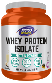 Whey Protein Isolate, Creamy Vanilla Powder - 1.8 lbs. Bottle Front