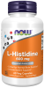 L-Histidine 600 mg - 60 Veg Capsules Bottle Front