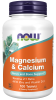 Magnesium & Calcium - 100 Tablets Bottle Front