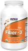 Fiber-3, Organic - 16 oz. Bottle Front