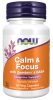 Calm & Focus with Zembrin® & GABA - 60 Veg Capsules Bottle Front