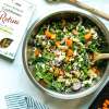 top view of Autumn Harvest Pasta Salad next to box of NOW Rotini