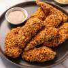 top view of Tamari Almond and Sesame Air Fried Chicken Tenders