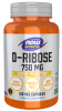 D-Ribose 750 mg - 120 Veg Capsules Bottle Front