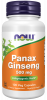 Panax Ginseng Extract - 100 Veg Capsules Bottle Front