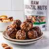 Brazil Nuts and Date Energy Bites and Bag of Raw Brazil Nuts