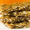 A closeup of a stack of Pumpkin Seed Brittle