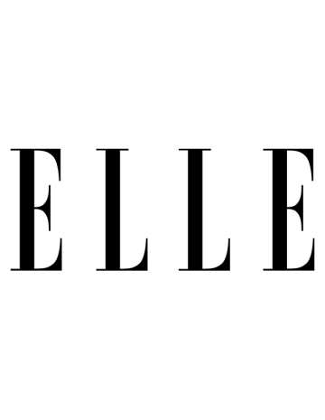 ELLE logo - all caps black narrow serif font on white background