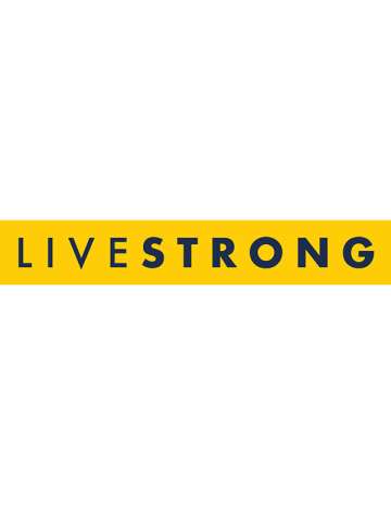 LIVESTRONG logo - black all caps san serif font with "STRONG" in bold black