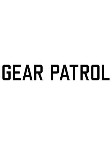 GEAR PATROL logo - black, all caps sans-serif font