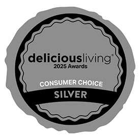 Delicious Living 2025 Award Silver Consumer Choice