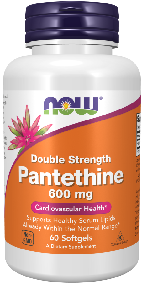 Pantethine 600 mg - 60 Softgels bottle front