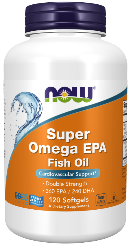 Super Omega EPA, Double Strength - 120 Softgels Bottle Front