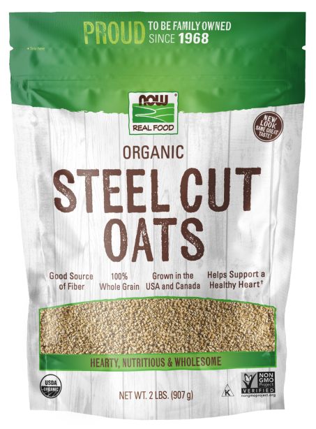 Steel Cut Oats, Organic - 2 lb. Bag Front