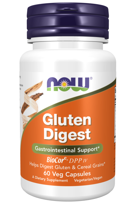 Gluten Digest - 60 Veg Capsules Bottle Front