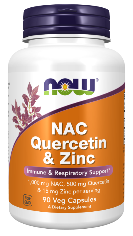 NAC Quercetin & Zinc - 90 Veg Capsules Bottle Front