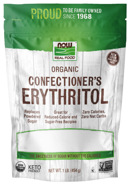 Confectioner's Erythritol, Organic Powder - 1 lb. Bag Front