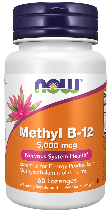 Methyl B-12 5,000 mcg - 60 Lozenges bottle front