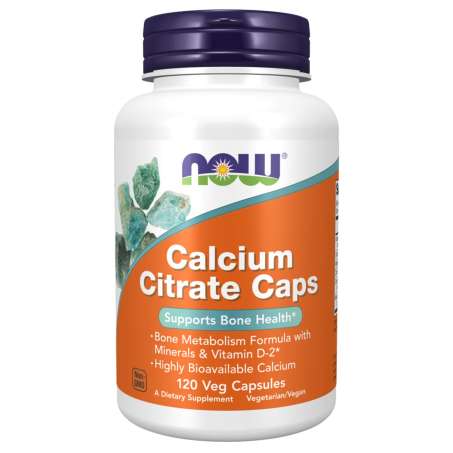 NOW Calcium Citrate Caps product bottle