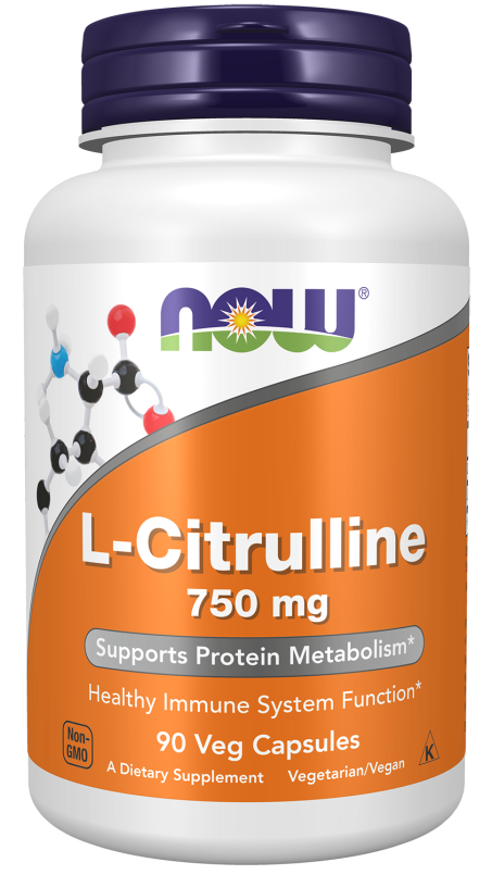 L-Citrulline 750 mg - 90 Veg Capsules Bottle Front