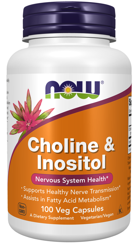 Choline & Inositol 500 mg - 100 Veg Capsules bottle front