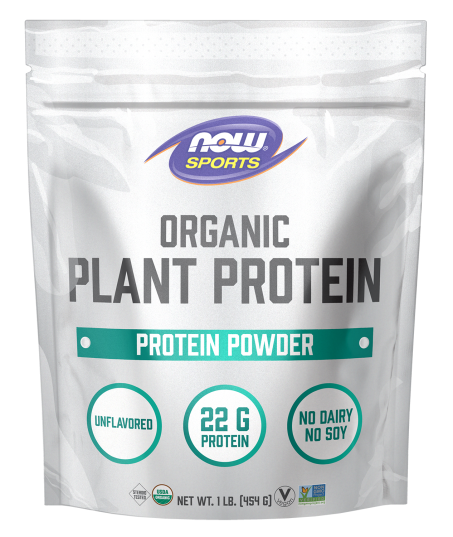 Plant Protein, Organic Unflavored Powder - 1 lb.