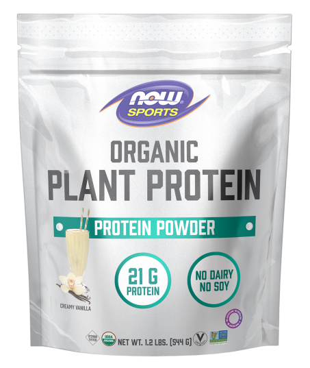 Plant Protein, Organic Creamy Vanilla Powder - 1.2 Lbs. 