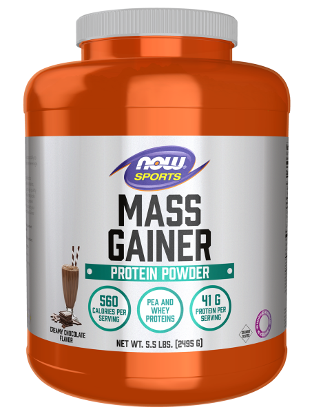 Mass Gainer Powder, Creamy Chocolate Flavor - 5.5 lbs. Bottle Front
