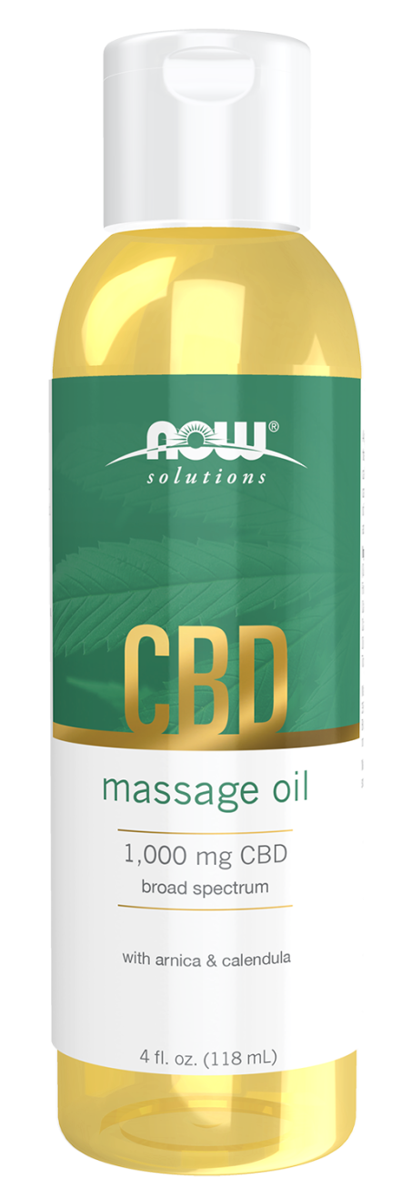 CBD Massage Oil - 4 fl. oz. Bottle Front