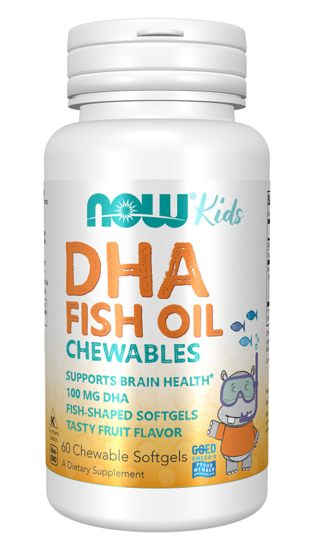 DHA Kids Chewable - 60 Softgels Bottle Front