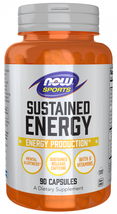 Sustained Energy - 90 Veg Capsules Bottle Front