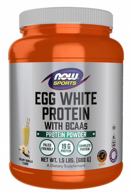 Egg White Protein, Creamy Vanilla Powder - 1.5 lbs. Bottle front