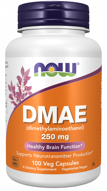 DMAE 250 mg - 100 Veg Capsules bottle front