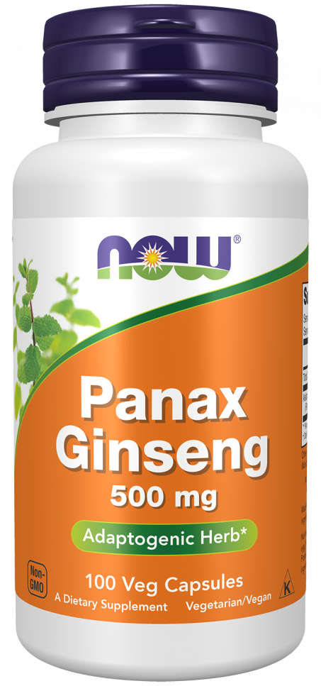 Panax Ginseng Extract - 100 Veg Capsules Bottle Front