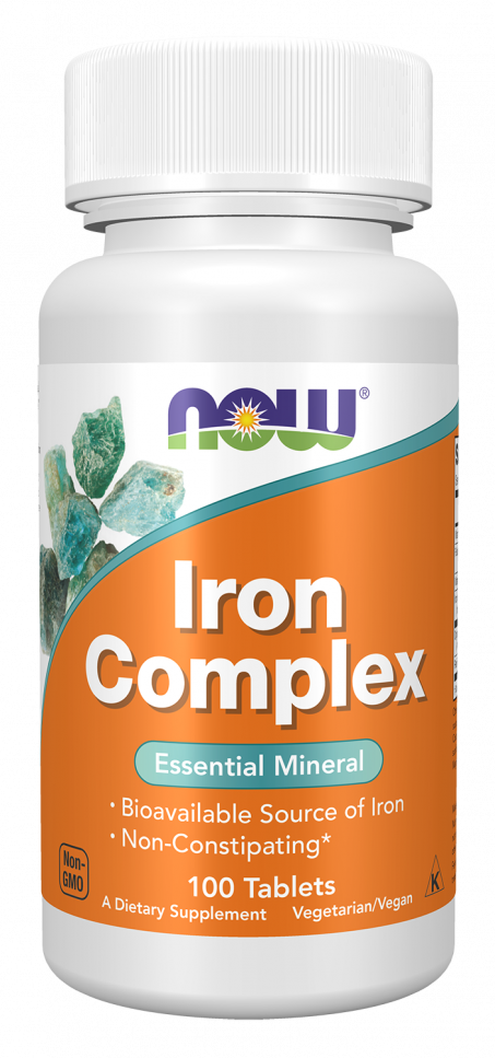 Iron Complex Vegetarian - 100 Tablets Bottle Front