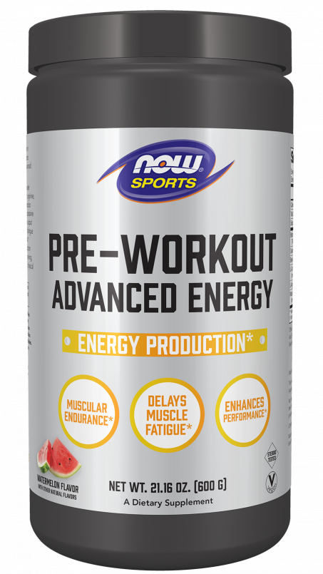  Pre-Workout Advanced Energy Powder - 600 g Bottle Front