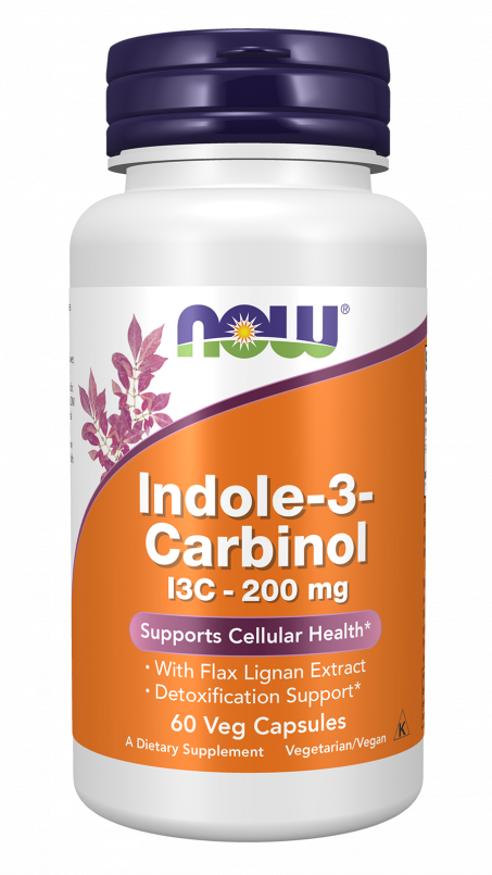 Indole-3-Carbinol (I3C) 200 mg - 60 Veg Capsules Bottle