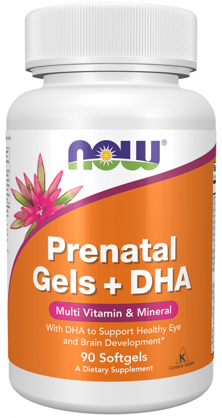 Prenatal Gels + DHA Bottle Front