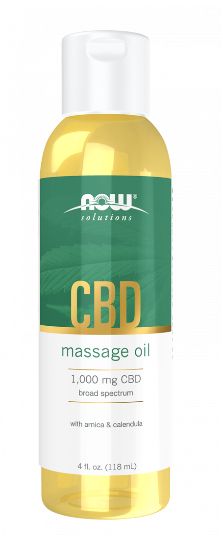 CBD Massage Oil - 4 fl. oz. Bottle Front