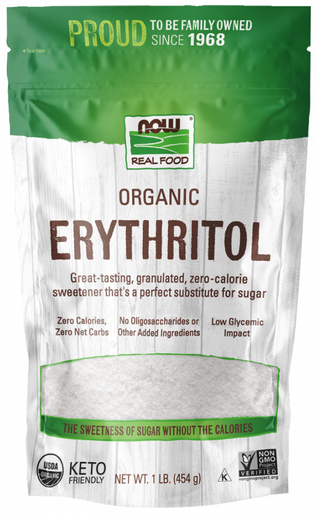 Erythritol, Organic - 1 lb. Bag Front