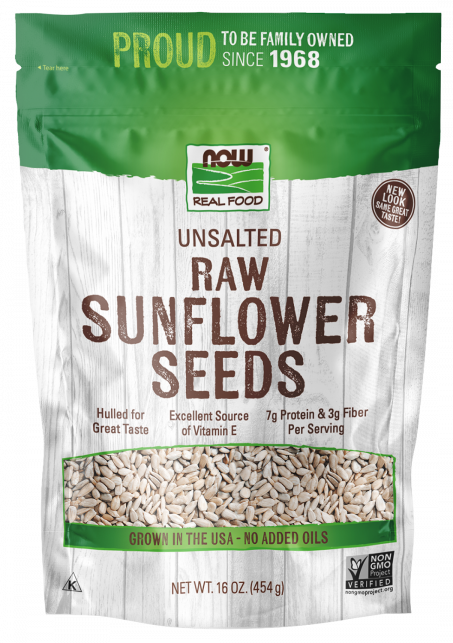 Sunflower Seeds, Raw & Unsalted - 1 lb. Bag Front