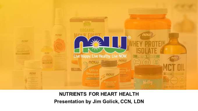 First slide of the Nutrients for Your Health Webinar.