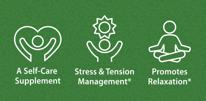 A Self-Care Supplement, Stress & Tension Management* Promotes Relaxation*