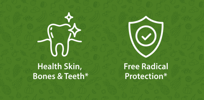 Health Skin,Bones & Teeth* Free Radical Protection*